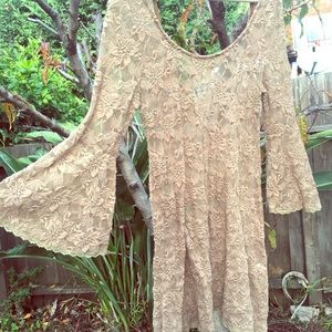Lace coverall